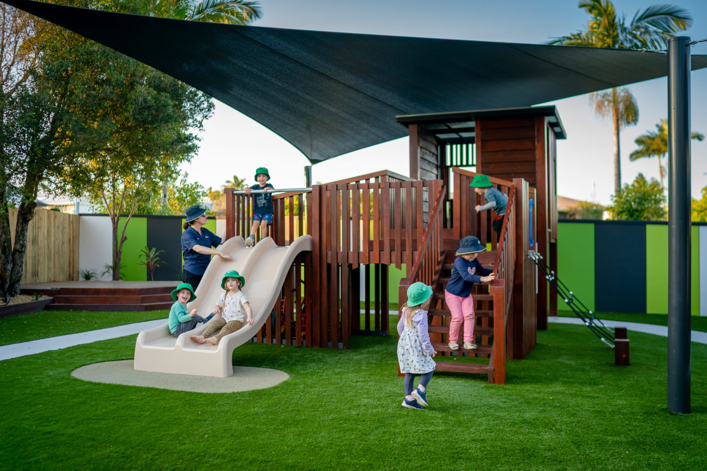 Newly renovated playground Edge Early Learning Aroona