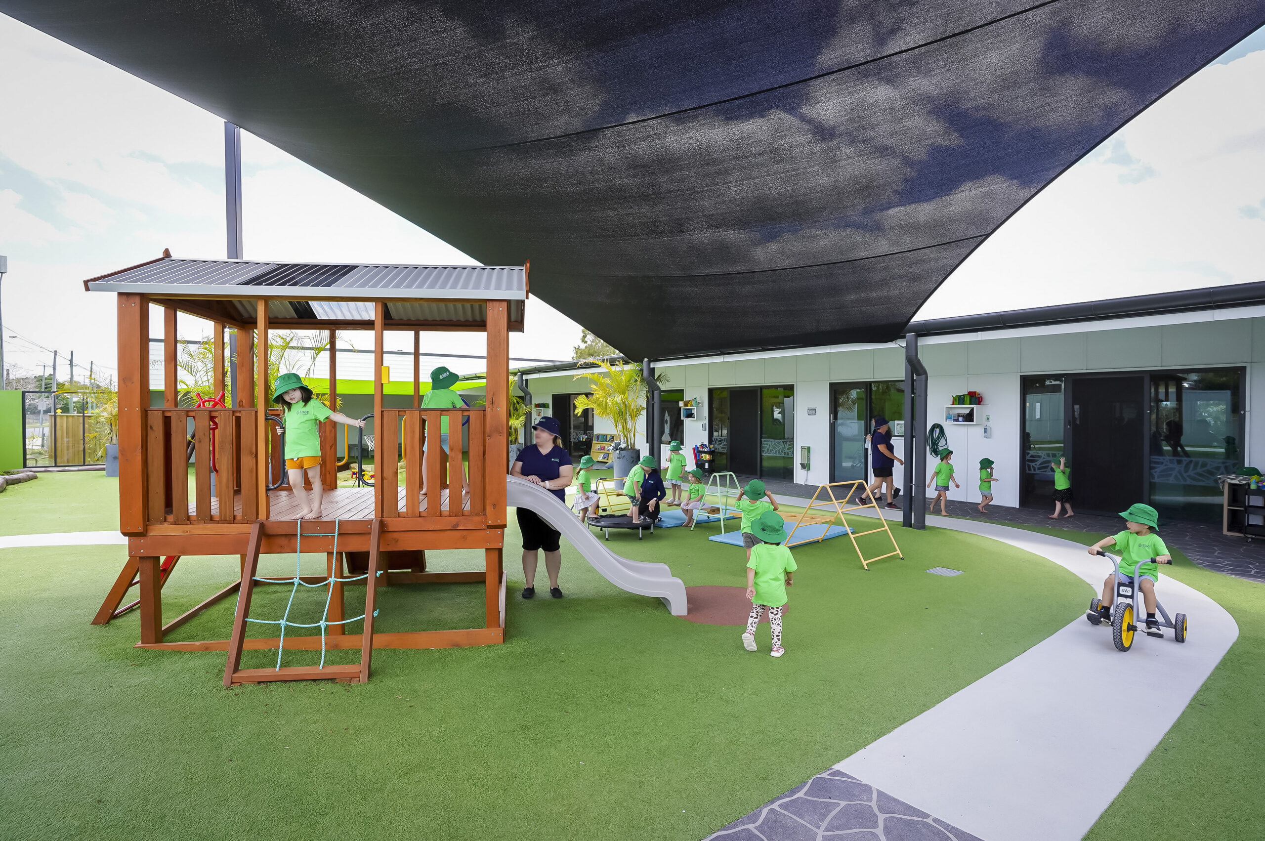 Undercover playground at Edge Silkstone childcare centre