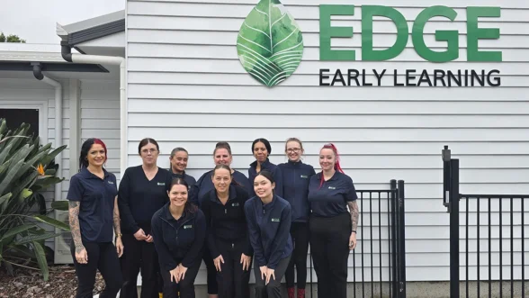Group photo of early childhood team members at Edge Ealy Learning Eagleby.