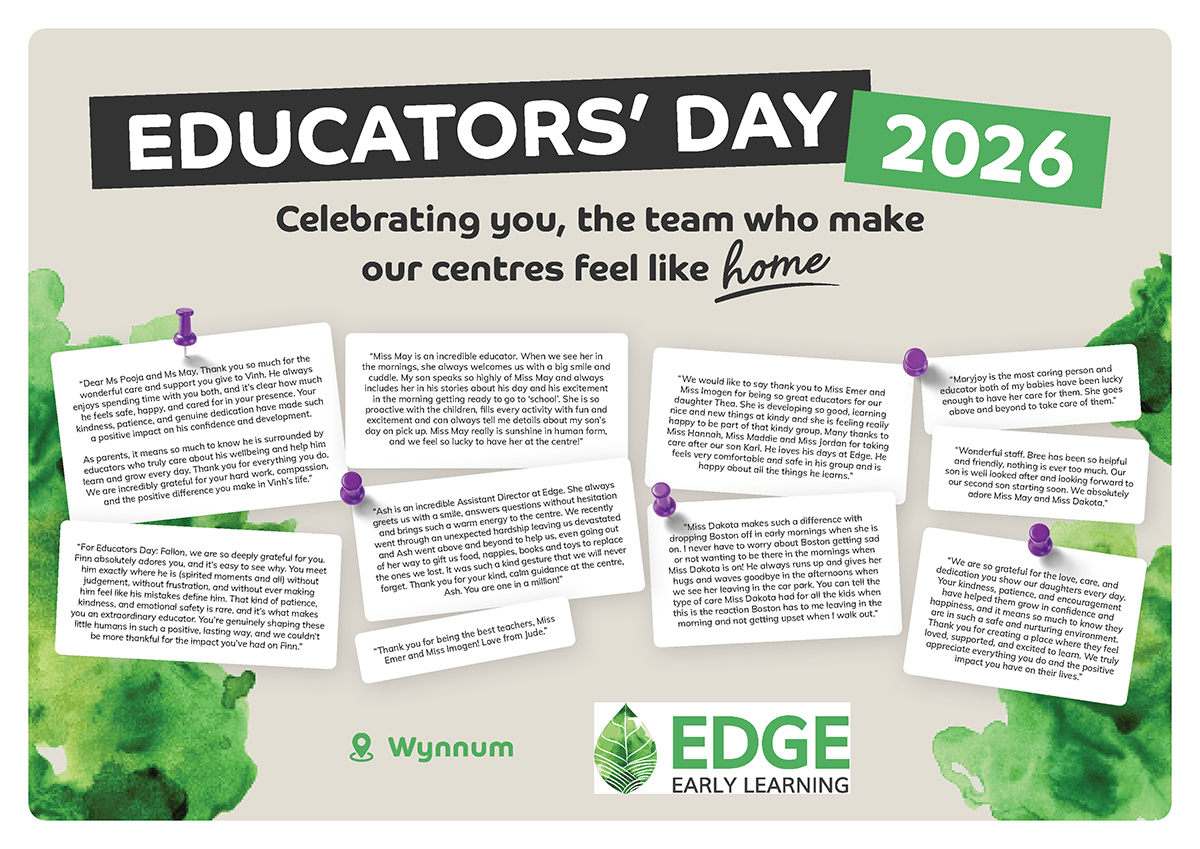 Educators Day Poster - Wynnum